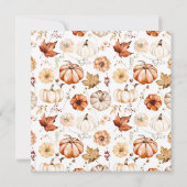 Rückgang Liebe Gold Terracotta Brautparty Einladung (Rückseite)