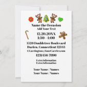 RÜCKGANG Nr. 2 ohne Cocktail Weihnachten Einladung (Rückseite)