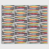 Rückgrat Atomalters Geschenkpapier (Flach)