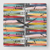 Rückgrat Atomalters Quadratische Wanduhr (Vorderseite)