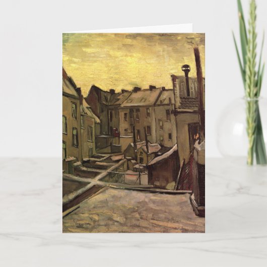 Rückgrat der alten Häuser von Vincent van Gogh Karte (Vorderseite)