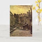 Rückgrat der alten Häuser von Vincent van Gogh Karte (Gelbe Blume)