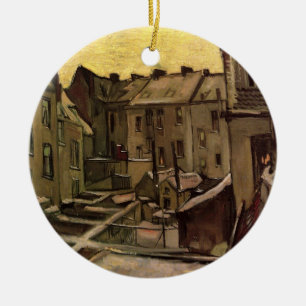 Rückgrat der alten Häuser von Vincent van Gogh Keramik Ornament