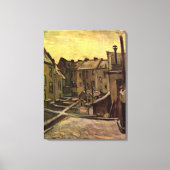 Rückgrat der alten Häuser von Vincent van Gogh Leinwanddruck (Vorderseite)