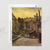 Rückgrat der alten Häuser von Vincent van Gogh Postkarte (Vorne/Hinten)