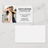 Rückgrat für die Bewertung weiblicher Klienten Visitenkarte (Vorne/Hinten)