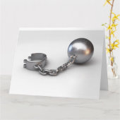 Rückhalteeinrichtung für Ball und Kette Karte (Gelbe Blume)