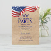 RÜCKHALTUNG DES KOLONELS EINLADUNG (Stehend Vorderseite)