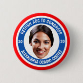 Rückhol-AOC zum Kongreß im Jahre 2020 Button (Vorderseite)