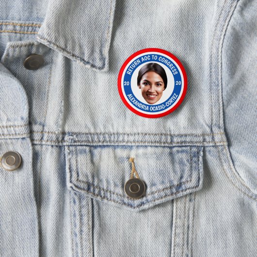 Rückhol-AOC zum Kongreß im Jahre 2020 Button (Beispiel)