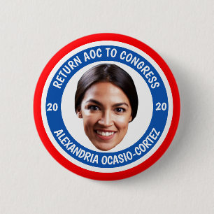 Rückhol-AOC zum Kongreß im Jahre 2020 Button