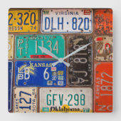 Rückholung des Lizenzplatzes Quadratische Wanduhr (Vorderseite)