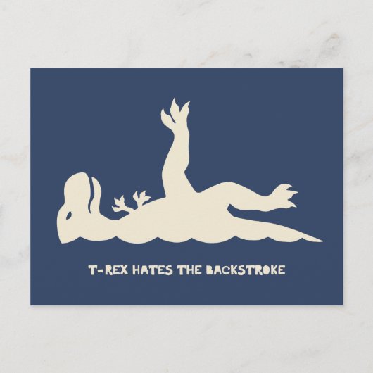 Rückhub T-Rex Postkarte (Vorderseite)