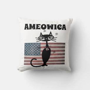 RÜCKKATZE AMEOWICA PATRIOTIC 4. JULI Kissen
