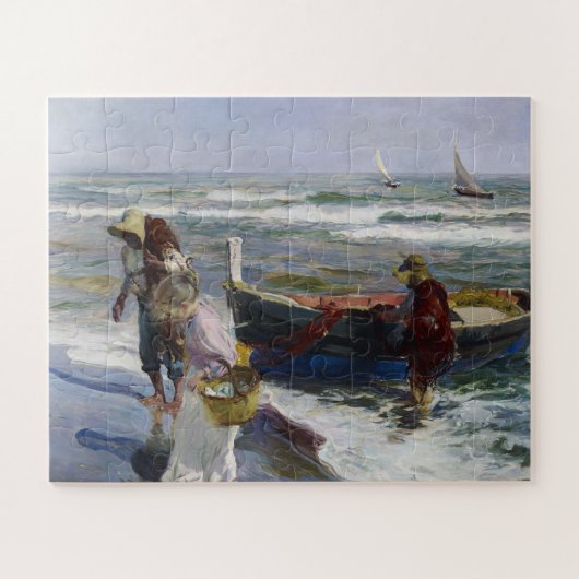 Rückkehr aus der Fischerei, Joaquin Sorolla y Bast Puzzle (Horizontal)