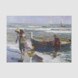 Rückkehr aus der Fischerei, Joaquin Sorolla y Bast Seidenpapier