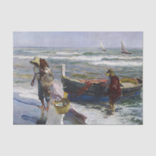 Rückkehr aus der Fischerei, Joaquin Sorolla y Bast Seidenpapier