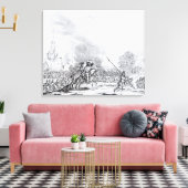 Rückkehr aus der Schlacht von Worcester Leinwanddruck (Insitu (Wohnzimmer))