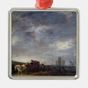 Rückkehr der Fischer, 1646 Silbernes Ornament