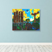 Rückkehr der Götter - Canvas Print Leinwanddruck (Insitu (Holzboden))