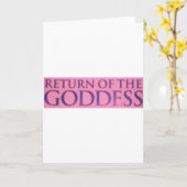 RÜCKKEHR DER GÖTTIN KARTE (Gelbe Blume)