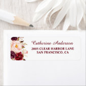 Rückkehr der Hochzeit in Burgund und Rosa (Insitu)