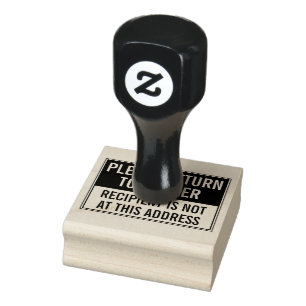 RÜCKKEHR DES AMTES AN DIE SENDER-MAIL GUMMISTEMPEL