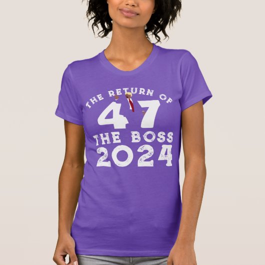 RÜCKKEHR DES BOSS-TRUMP 2024 T-Shirt (Vorderseite)