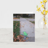 Rückkehr des faulen Blattläders Karte (Gelbe Blume)