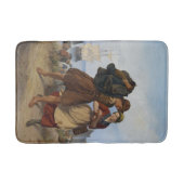 Rückkehr des Fischers (von Rudolf Jordan) Badematte (Vorderseite)