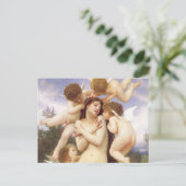 Rückkehr des Frühlings (Le Printemps) von Bouguere Postkarte (Stehend Vorderseite)
