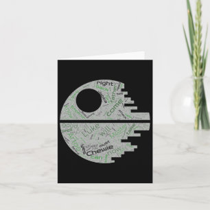 Rückkehr des Jedi Word Art Sticker Karte