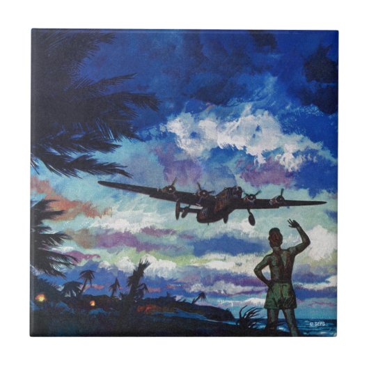 Rückkehr des Kriegers Fliese (Vorderseite)