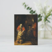 Rückkehr des Prodigal Son durch Rembrandt Postkarte (Stehend Vorderseite)