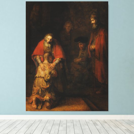 Rückkehr des Prodigal Son durch Rembrandt van Rijn Leinwanddruck (Insitu (Holzboden))