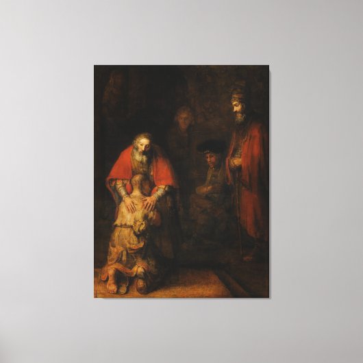 Rückkehr des Prodigal Son durch Rembrandt van Rijn Leinwanddruck (Vorderseite)