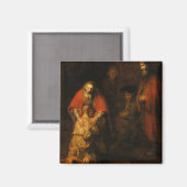 Rückkehr des Prodigal Son durch Rembrandt van Rijn Magnet (Vorderseite/Rückseite)