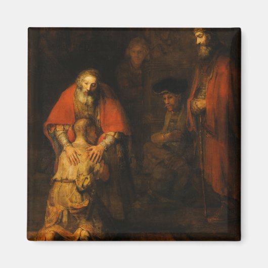 Rückkehr des Prodigal Son durch Rembrandt van Rijn Magnet (Vorne)