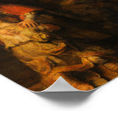 Rückkehr des Prodigal Son durch Rembrandt van Rijn Poster (Ecke)