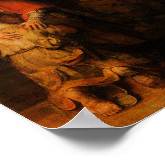 Rückkehr des Prodigal Son - Rembrandt - Poster (Ecke)