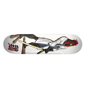Rückkehr des Samurai-Huhn-Skateboards Skateboard