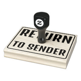 RÜCKKEHR DES SENDERS GUMMISTEMPEL