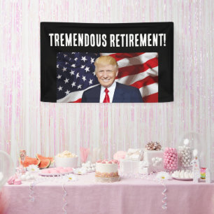 RÜCKKEHR-DONALD TRUMP PARTY BANNER