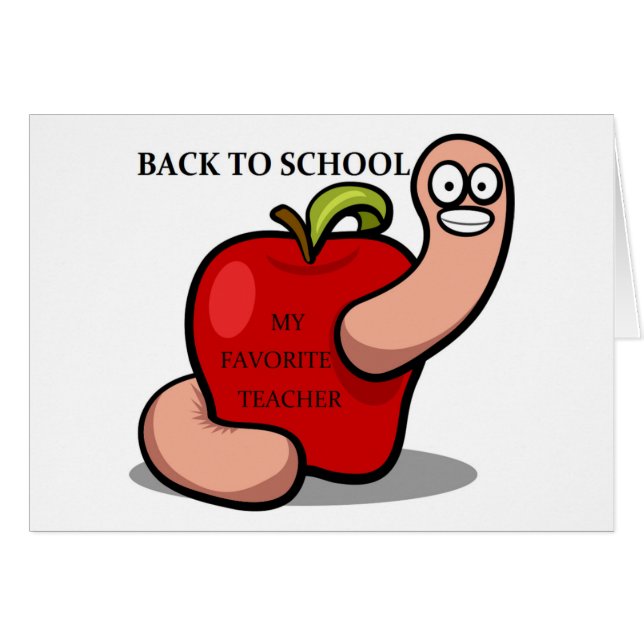 "RÜCKKEHR IN DIE SCHULE" APPLE (Vorderseite (Horizontal))