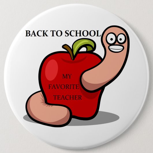 "RÜCKKEHR IN DIE SCHULE" APPLE BUTTON (Vorderseite)