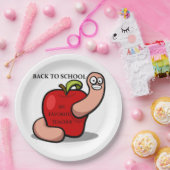 "RÜCKKEHR IN DIE SCHULE" APPLE PAPPTELLER (Party)