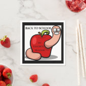"RÜCKKEHR IN DIE SCHULE" APPLE SERVIETTE (Beispiel)