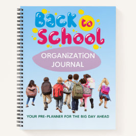 Rückkehr-in-die-Schule-Organisationsjournal Notizblock