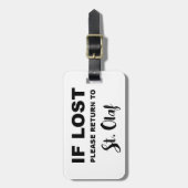 Rückkehr nach St. Olaf Gepäckanhänger (Vorderseite vertikal)