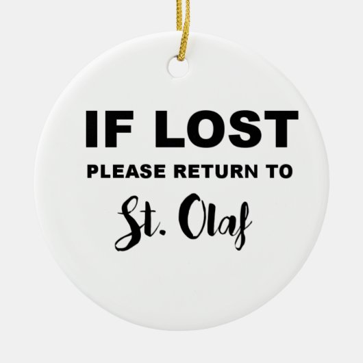 Rückkehr nach St. Olaf Keramikornament (Vorne)
